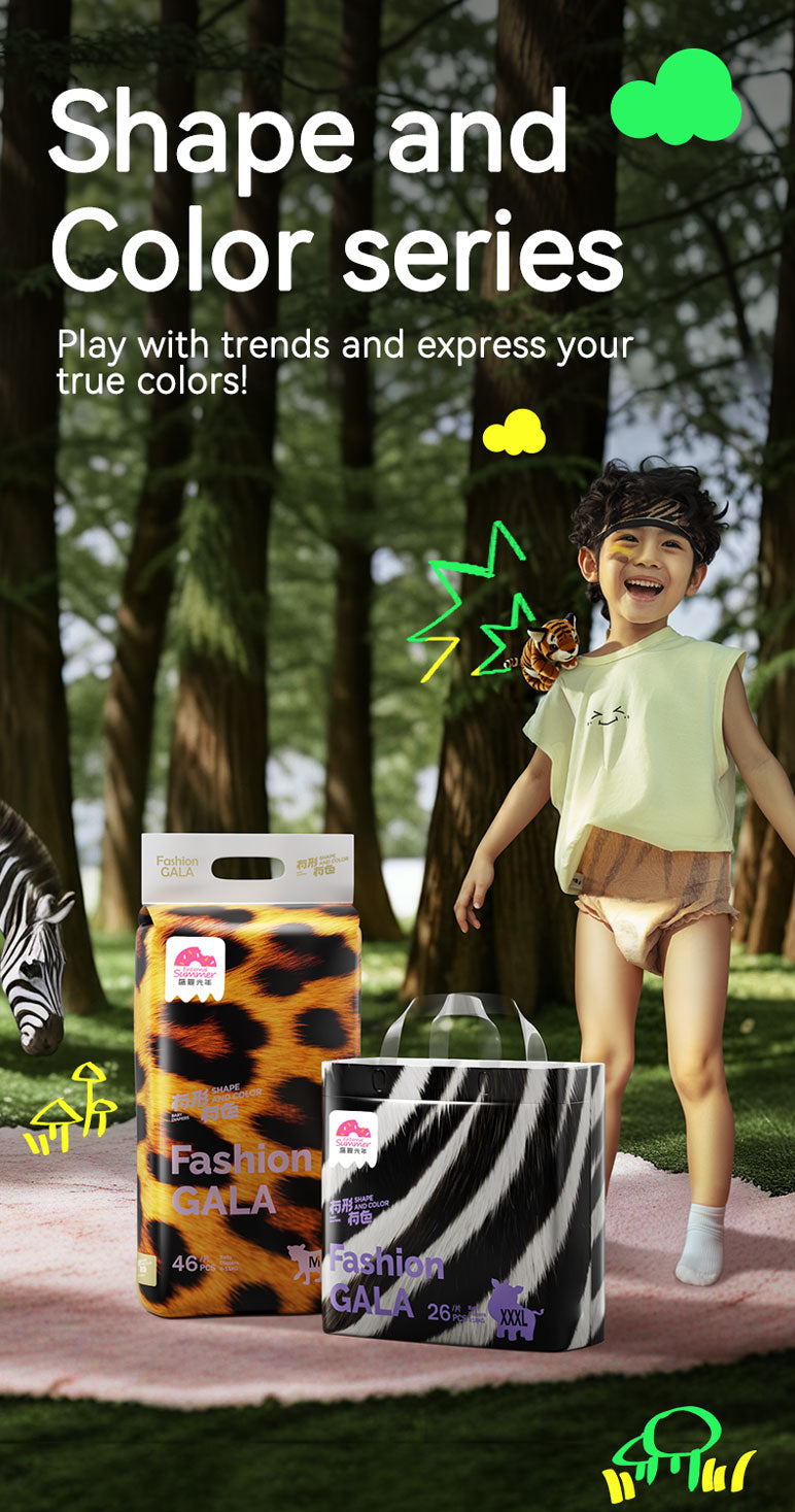 Enternal Summer Gala Shape and Colour series Nappy Pack