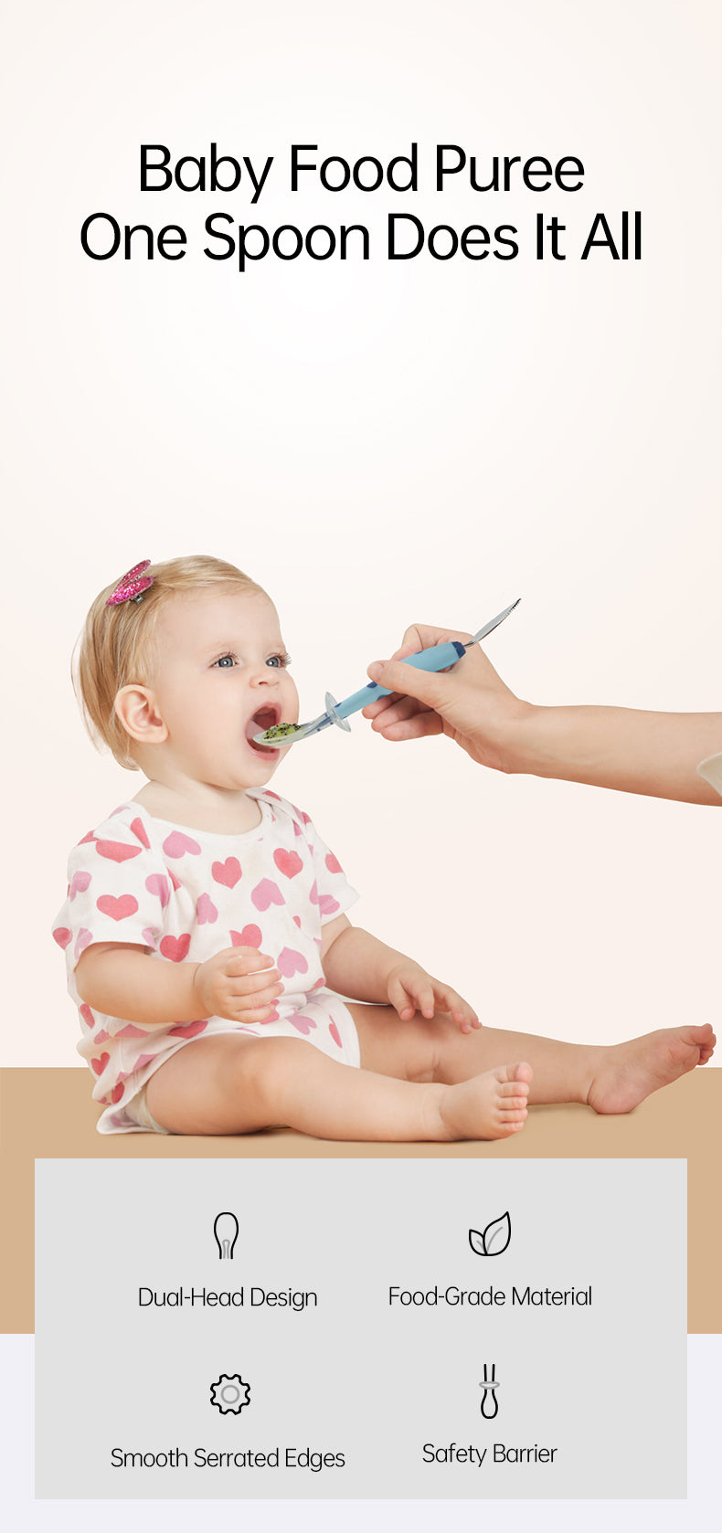 Bebetour Dual-Head Scrape & Feed Spoon