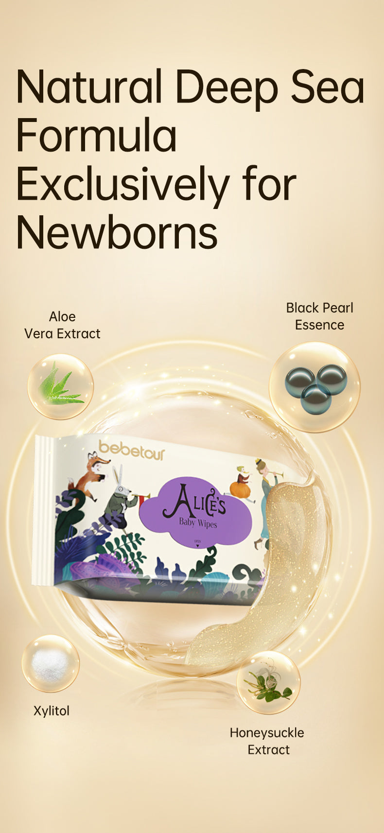 Bebetour Alice Hand and Mouth Wipes