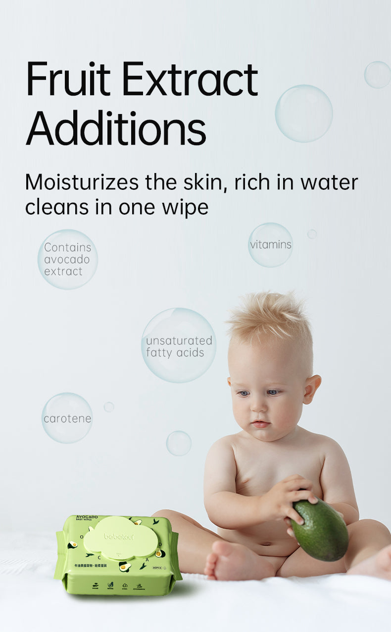 Bebetour 牛油果婴儿湿巾 (3包)