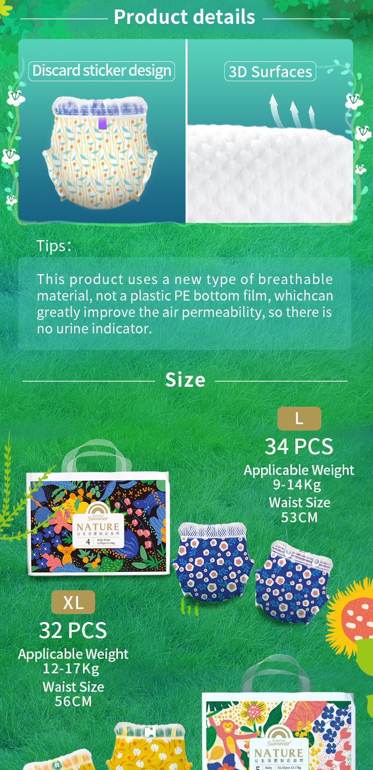 Enternal Summer Nature Series Nappy Pants Pack