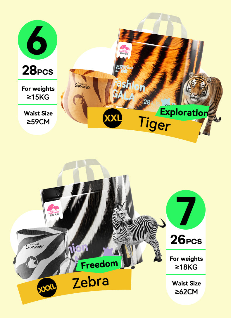 Enternal Summer Gala Shape and Colour Mini series Nappy Pants Pack