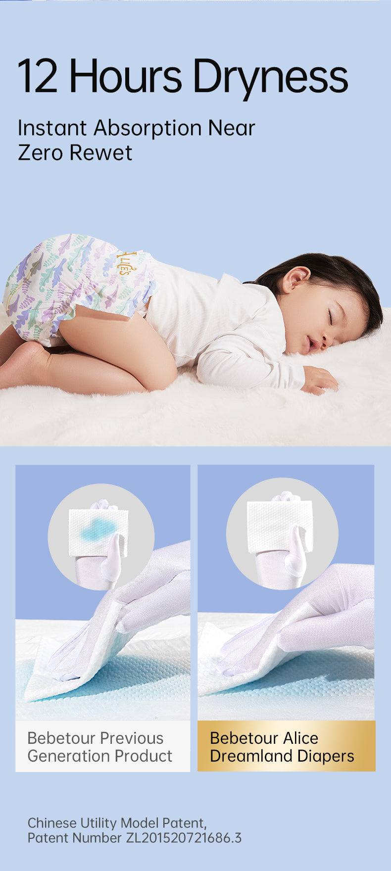 Bebetour Alice Dream Series Baby Nappy Pack