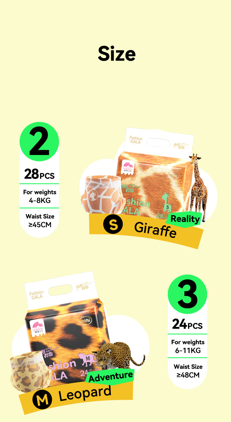 Enternal Summer Gala Shape and Colour Mini series Nappy Pack