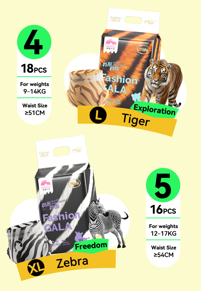 Enternal Summer Gala Shape and Colour Mini series Nappy Pack