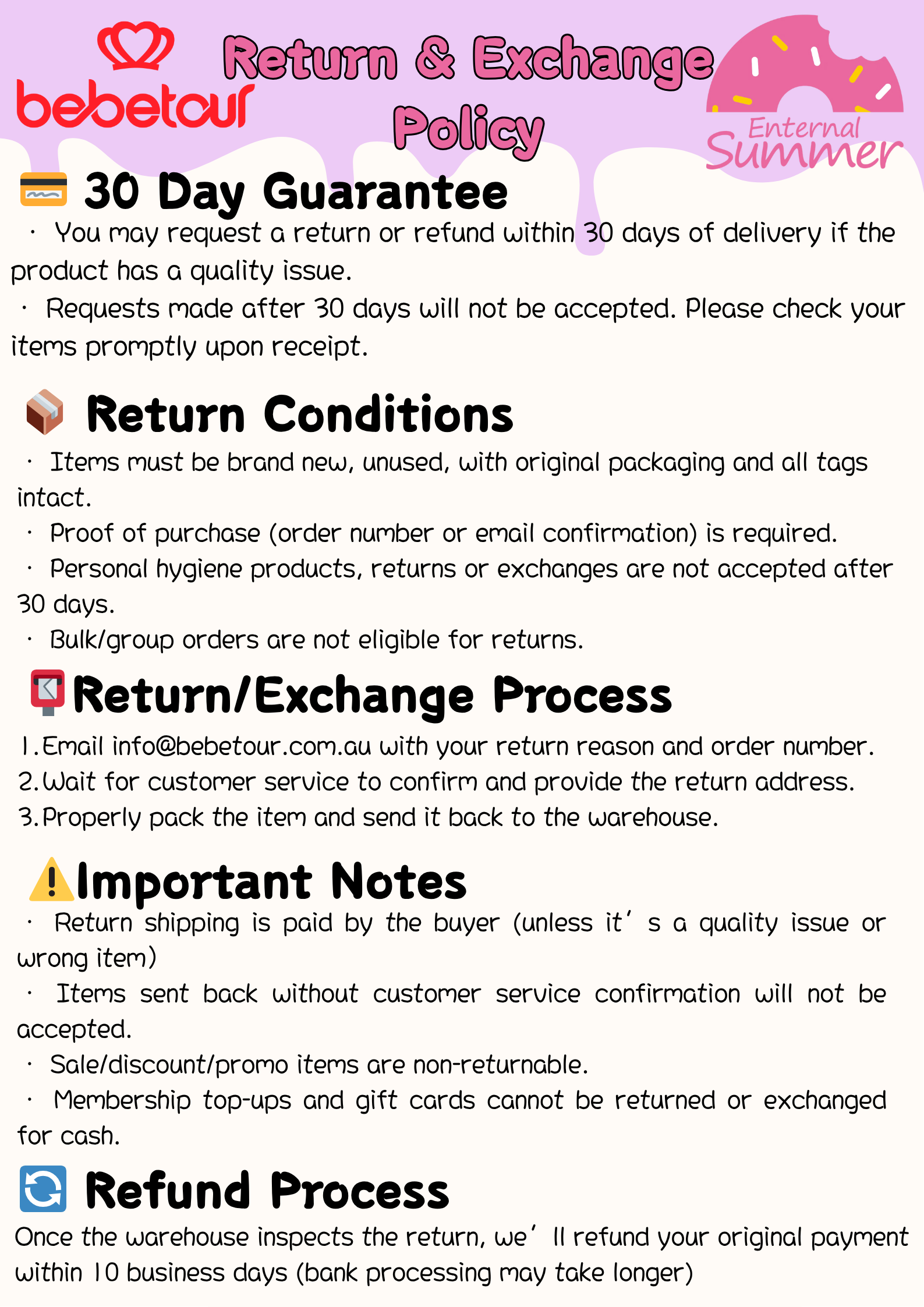 bebetour & Enternal Summer Gift Bag 1