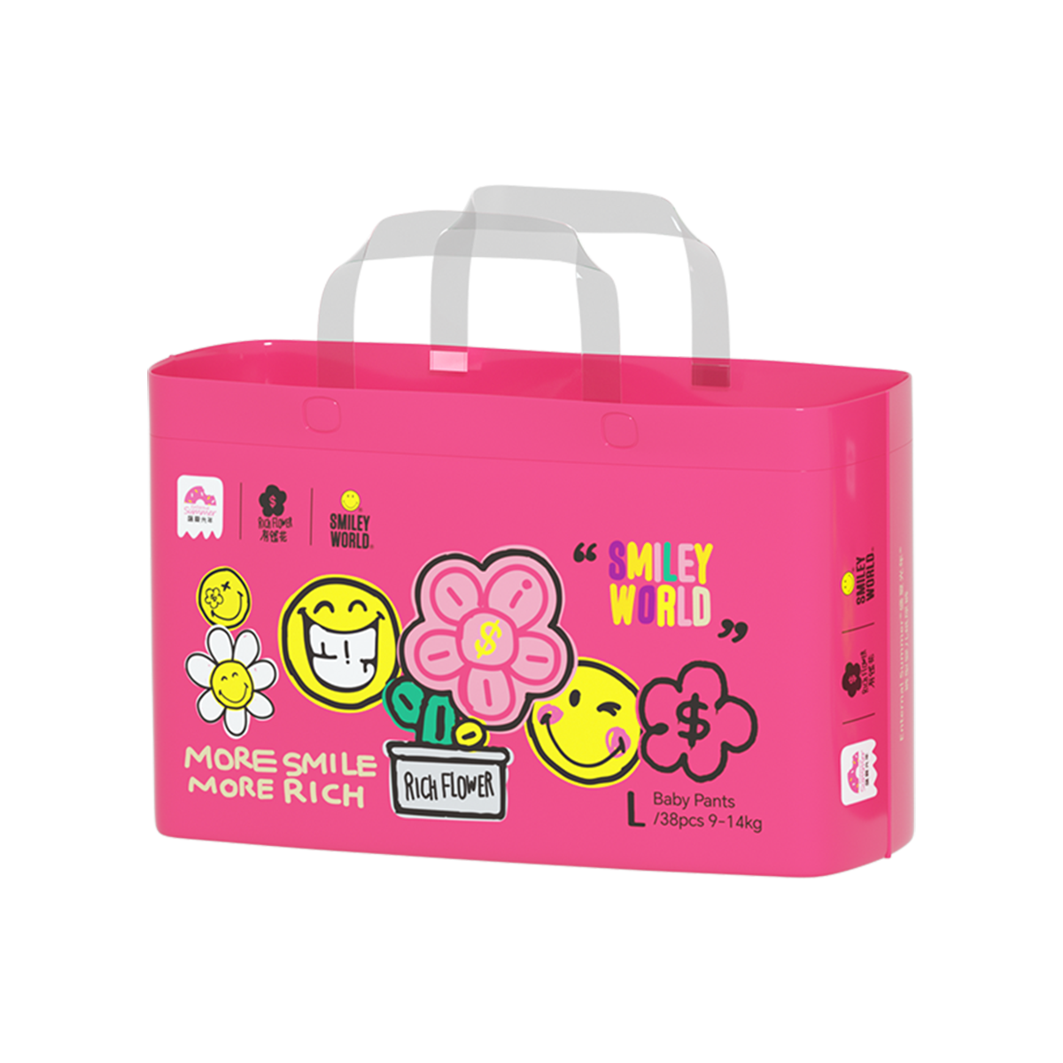 Enternal Summer Smiley x Rich Flower Series Nappy Pants Pack