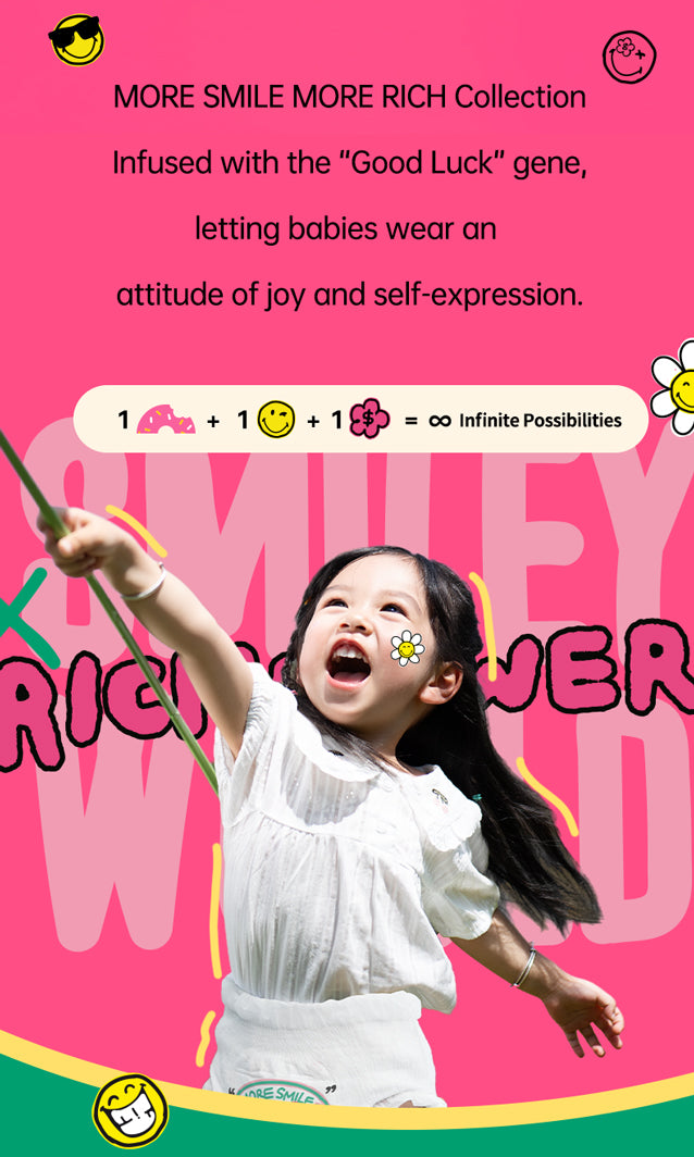 Enternal Summer Smiley x Rich Flower Series Nappy Pants Sample Pack - 4 Pcs