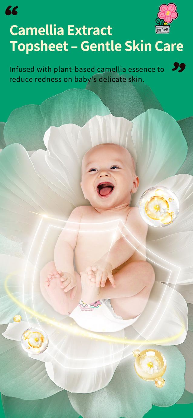 Enternal Summer Smiley x Rich Flower Series Nappy Pants Sample Pack - 4 Pcs
