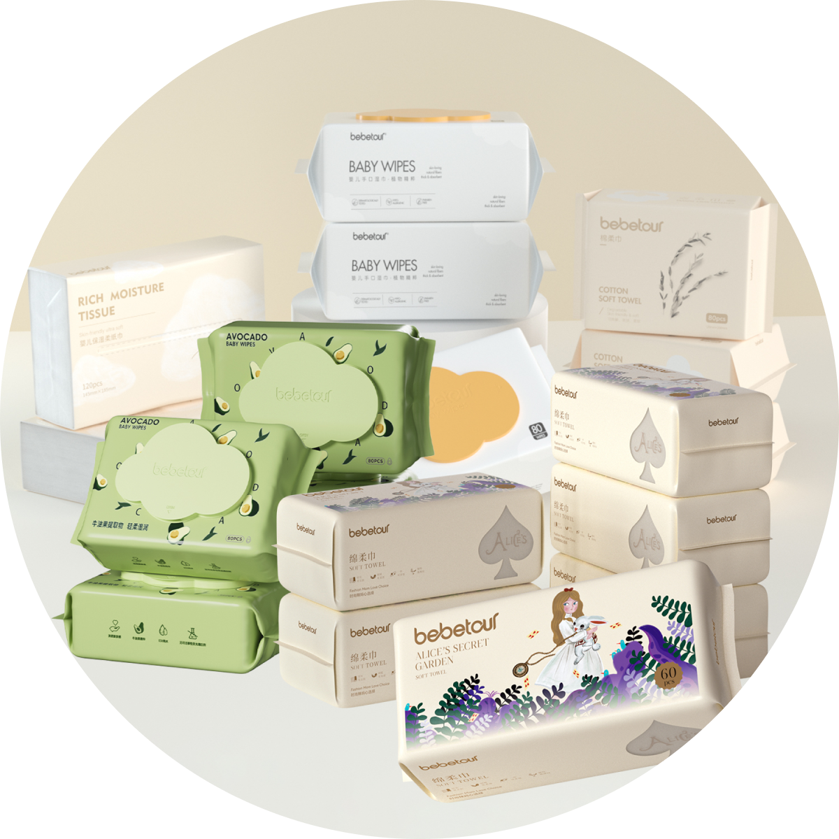 Baby Wipes and Tissues