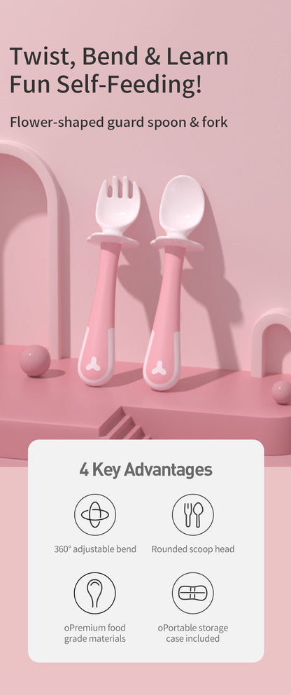 Bebetour Flex & Learn Spoon & Fork Set