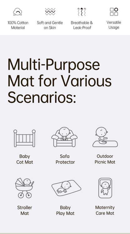 Bebetour Alice in Wonderland Leak-Proof Baby Mat