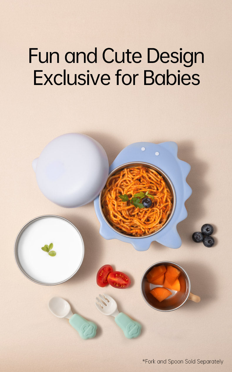 Bebetour Dinosaur-Shaped Portable Bowl Set