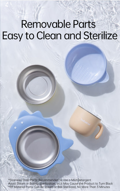 Bebetour Dinosaur-Shaped Portable Bowl Set