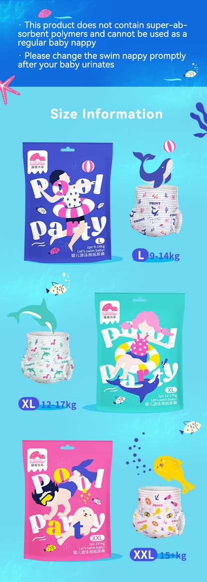 Enternal Summer Baby Swim Nappy Pants – Lightweight & Leak Protection