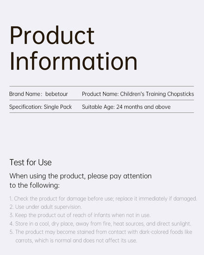 Bebetour Children’s Training Chopsticks