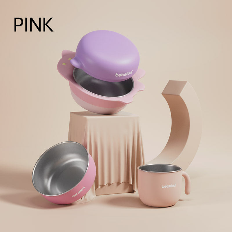 Bebetour Dinosaur-Shaped Portable Bowl Set