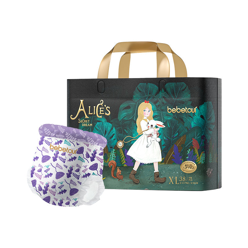 Bebetour Alice Dream Series Nappy Pants Pack Size XL, 12 15kg, 38 Nappies / 1 Pack Nappy Pants