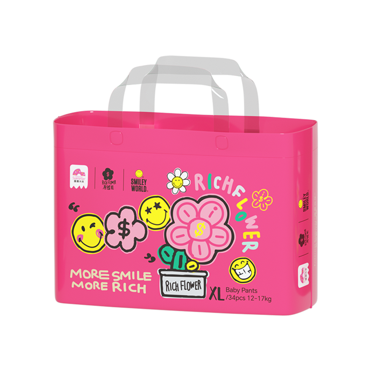 Enternal Summer Smiley x Rich Flower Series Nappy Pants Pack